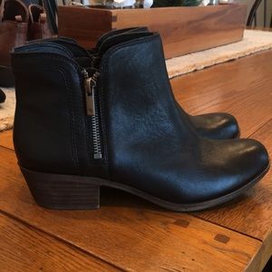 Black lucky brand booties